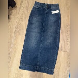 BDG Dark Blue Denim Skirt